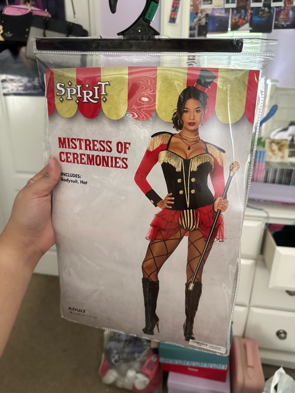 Spirit Red, Black & Gold Ringmaster Costume